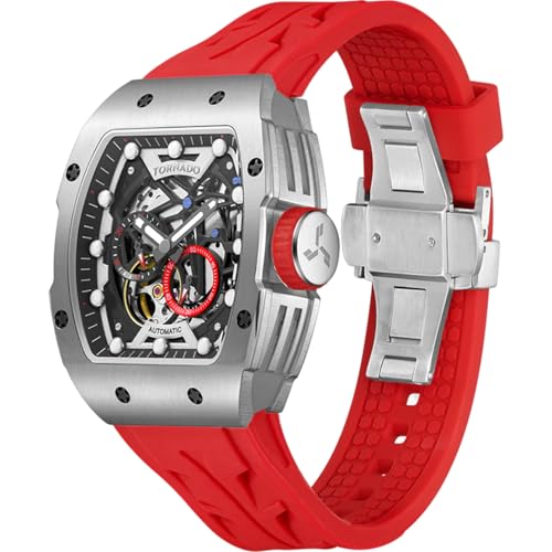 Image of Tornado XENITH Automatic Men's MIYOTA 82S7 Movement Watch, Automatic Display and High Quality Flexible And Durable Silicone Strap - T24302