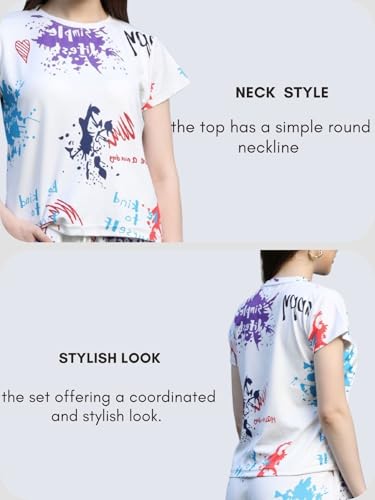 Image of DHRUVI Trendz Co Ord Set for Women | Outfits Tracksuit Set | Co Ord Set for Women | Travel Co Ord Set for Women |Tie Dye Printed Short | Half Sleeve