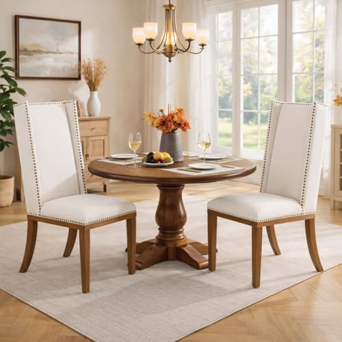 DM Furniture Wingback Dining Chairs Set of 2 Farmhouse Kitchen