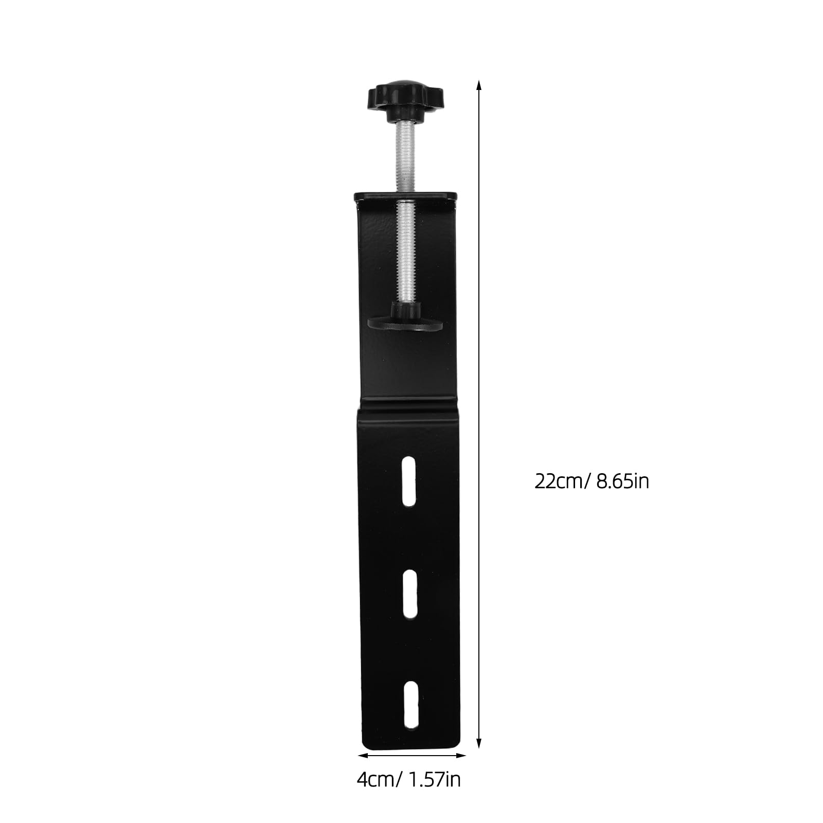 Lurrose Morsetto da Scrivania per Impieghi Gravosi 2 Pezzi, Supporto in Metallo Nero Staffa di Fissaggio per Pannelli da Tavolo Spessore 1-7 Cm, Accessori per Organizzazione