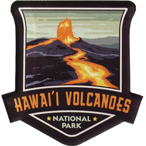 Imán acrílico Hawaii Volcanoes National Park 2.5 x 2.25 pulg.