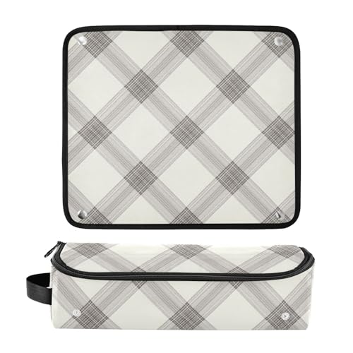 Estuche de viaje 2 en 1 para planchas y rizadores con tapete resistente al calor para organización y almacenamiento de herramientas de cabello para mujeres miniatura 3