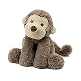 Jellycat Smudge Monkey Stuffed Animal, Medium 14 inches - Monkey Plush Toy - Classic Children's Gift