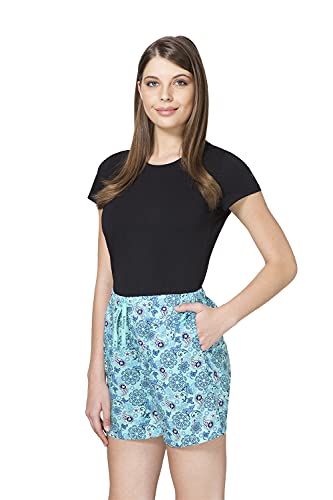 Image of Van Heusen Women's Cotton Lounge Shorts | Lightweight | Breathable Cotton | Relaxed fit | Printed | Comfortable Everyday Wear | Style 55501|Available in Pack of 1 & 2