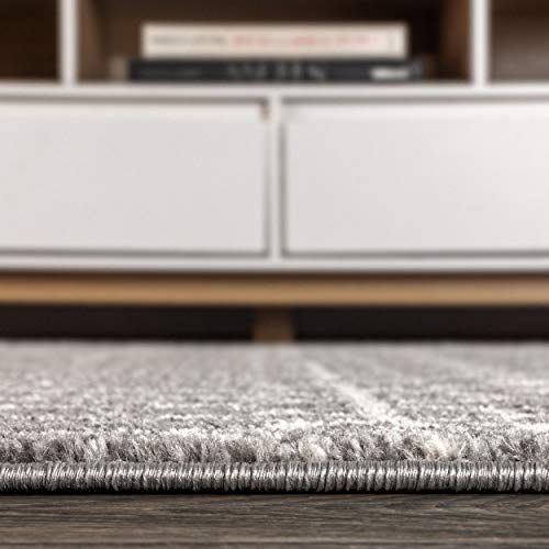 Image of JONATHAN Y Izil Moroccan Beni Souk Gray /Cream Runner Rug, 2x8, Bohemian, Scandinavian, Easy-Cleaning for Living Room, Bedroom, Kitchen, Pet Friendly, Non-Shedding (MOH209B-28)