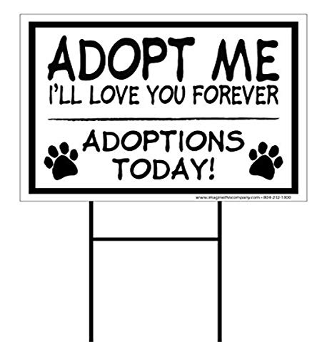 Imagine This S0464 Adopt Me Event Yard Sign