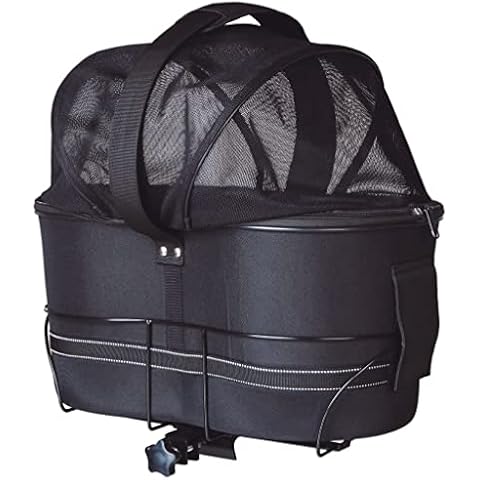 Trixie 13118 Bolsa para Bicicleta para Perros de hasta 6 kg, Negro Cover