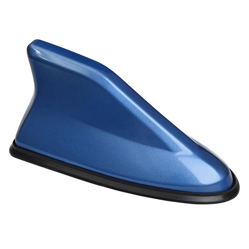 Antenne requin AM/FM bleue Unifizz universelle en plastique pour voiture