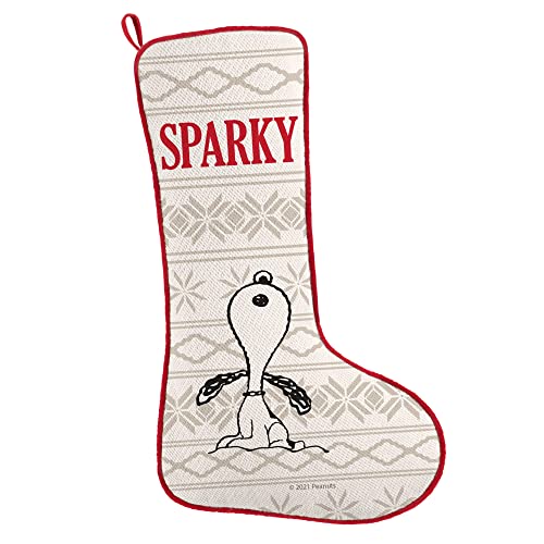Let's Make Memories Personalized Peanuts Classic Caroling Christmas Stockings - Snoopy