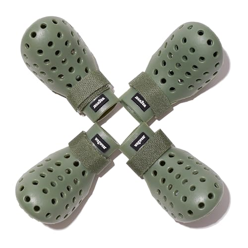 Image of Wagwear WagWellies Mojave Dog Boots - Paw Protection from Hot Pavement, Sharp Objects, Dirt, Toxins | Well-Ventilated, Easy-Clean - Sage (Sage, XXSH)