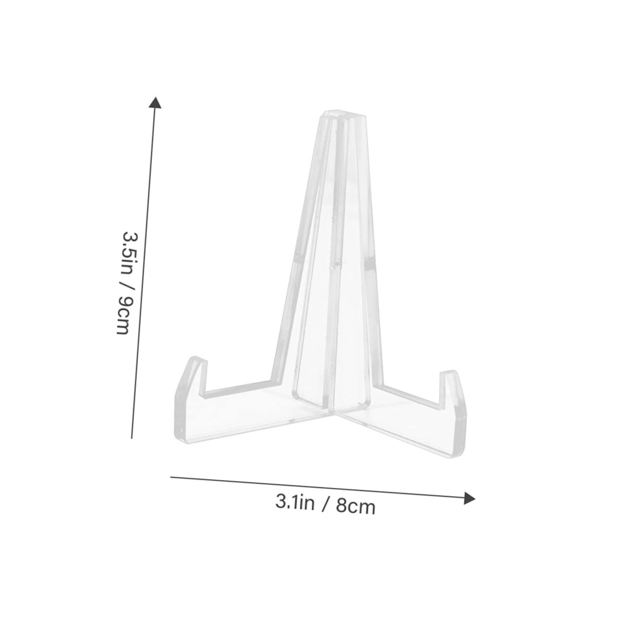 FUNOMOCYA 3Pcs Acrylic Display Stand Photo Display Holder for Plates Artwork and Medals Versatile Easel Rack for Office and Home Decoration
