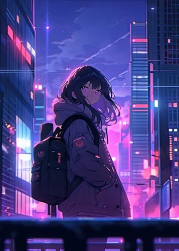 Legion Lo-Fi Anime Puzzle with Poster | 1000 Piece Jigsaw Puzzle for Teens and Adults | 70cm x 50cm | Looking Back