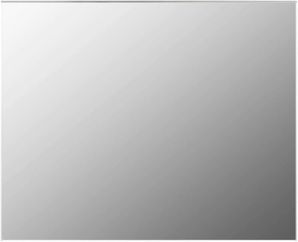 vidaXLFrameless Mirror Perspex Bathroom Living Room Wall Mounted Mirror Sheet Contemporary Makeup Studio Decal Stickers 100x60cm Glass