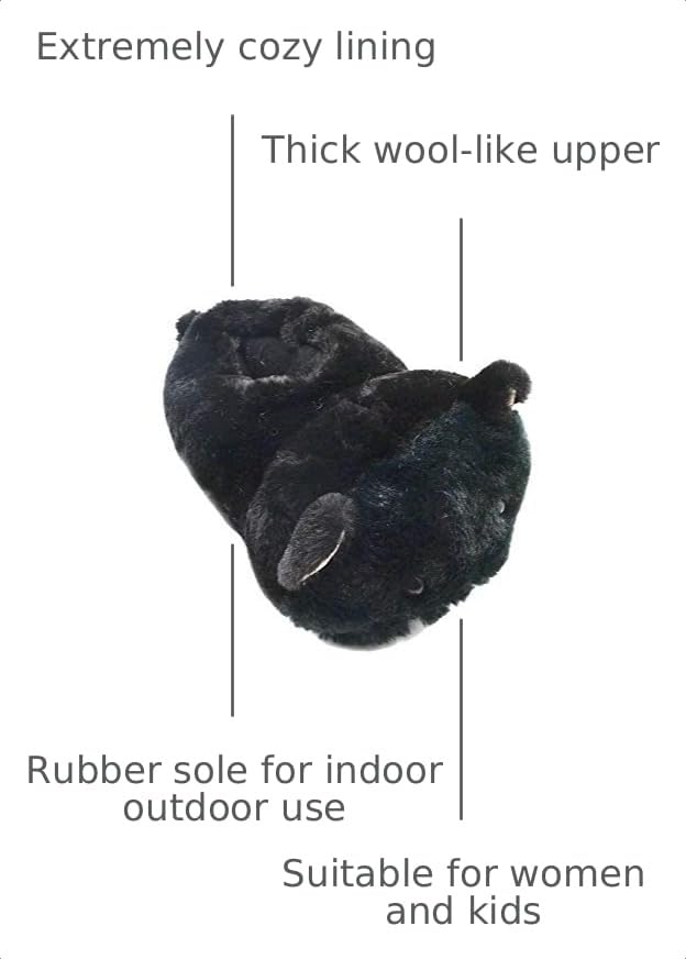 Image of Millffy Bunny Slippers for Women Warm Funny Slippers House Shoes Rabbit Plush Slippers
