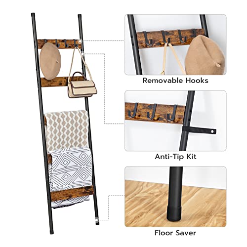 Hoobro BF52CJ01 Blanket Ladder, 5-Tier Towel Rack thumb #4