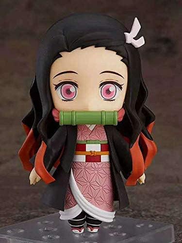 Miniatura 6 de Xungzl Demon Slayer Kamado Nezuko Q Versión Movible Face Change PVC Anime Cartoon Game Character Modelo Figura Figura Figura de Figura de Juguete