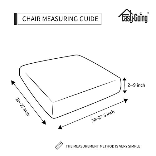Image of Easy-Going Stretch 1 Piece Chair Couch Cushion Cover for Sofa | Sofa Cushion Furniture Protector Sofa Seat sofa slipcover Washable sofa cover soft with Elastic Bottom Christmas Red