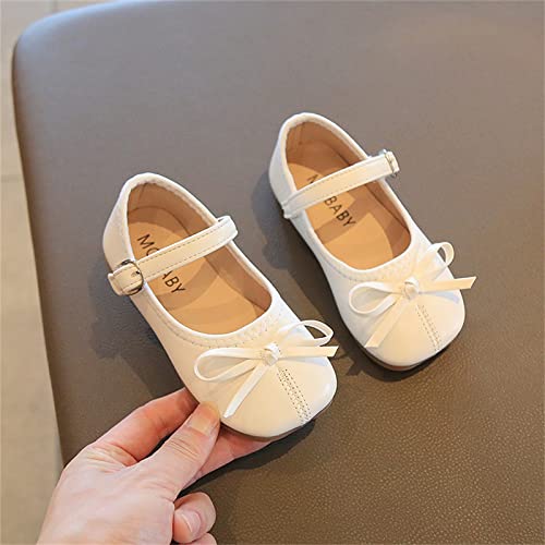 EnJoCho Little Boys Solid Color Boots Spring Autumn Girls Boots Little Child Cute Flat Solid Color Bow Buckle Casual Shoes3