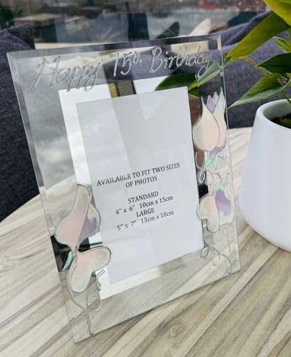 Marco de fotos para regalo de cumpleaños número 75 (puerto) estándar de 4 x 6 pulgadas