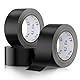 Estefanlo Panzertape Extra Stark,3 Rollen Duct Tape,50mm×30m Handreißbar Panzertape Schwarz,Wasserfestes Klebeband für Reparaturmarkierungen Gewebe Klebeband(Schwarz 3 Rollen)