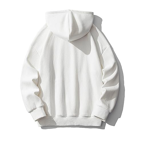 Ymosrh Men's Hoodies, Long Sleeve Lace Up Fashion Hooded Sweatshirt Casual Pullovers, M-3XL2