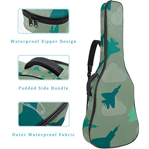 Housse de guitare acoustique étanche avec double bandoulière et poche Carte du monde rétro amusante avec vélo… - Les Beatles, Paul McCartney, John Lennon, RIngo Starr, George Harrison Housse de guitare acoustique étanche avec double bandoulière et poche Carte du monde rétro amusante avec vélo… – Image 5