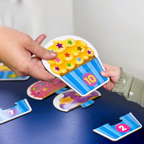 Image of The Learning Journey: My First Match It - Counting Cupcakes- 15 Piece Self-Correcting Matching Puzzles - First Learning Toys for Toddlers 2-5 - Award Winning Toys