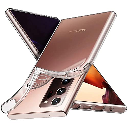 Image of REALCASE TPU; Plastic Samsung Note 20 Ultra Back Cover Case | Scratch Resistant Protective Crystal Clear Transparent Shock Proof Bumper Back Cover Case for Samsung Galaxy Note 20 Ultra 5G