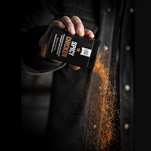 Spicy Chicken Hähnchengewürz Handgemacht Premium-Qualität Hähnchen BBQ Rub Gewürzmischung Grillgewürze für Chicken Wings Hühnchen Geflügel als Brathähnchen Gewürz Magic Dust Rub Gewürzpulver 175g