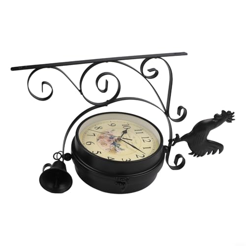 Reloj de pared doble cara vintage para decorar cocinas y salones 7