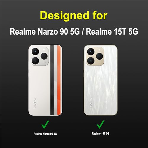 Image of Zapcase Back Case Cover for Realme Narzo 90 5G | Compatible for Realme Narzo 90 5G Back Cover | Liquid Silicon Magic Case for with Camera Protection | Black