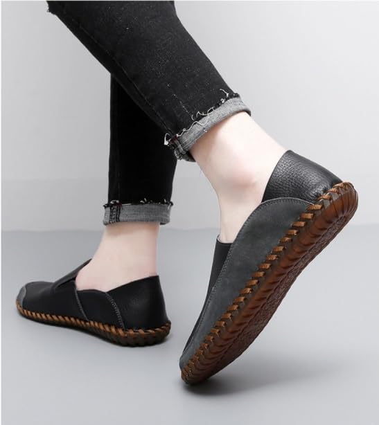 Men's Casual Loafers, Slip-on for Easy on, Leather Panels in Suede, Moccasins, Suitable for Everyday Walking, Driving, etc4