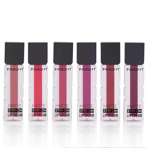 INSIGHT Matte Stay-On Lip Cream – Set A | Lightweight, Long-Lasting, Quick-Dry Formula with Soft Velvety Finish – 21g