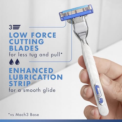 Gillette Mach3 Turbo Razors for Men, 1 Handle, 4 Blade Refills - image 3