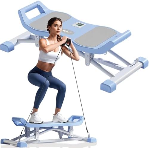 Stridon Motion Balance Board with LCD Monitor - Portable Ski Balancing Machine, 330 Lbs Capacity, Resistance Bands Included, Full Body Workout Waist Twister