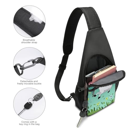 Mochila deportiva tipo bolso de cuerpo para hombre y mujer miniatura 4