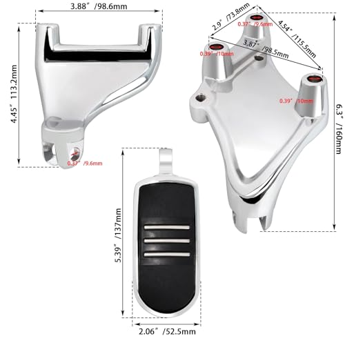 Image of Passenger Footpegs pegs for Harley Sportster XL 2014-2022,for XL1200,XL883,Seventy-Two,Iron 1200 883,Forty-Eight,for Streamliner Style,Chrome