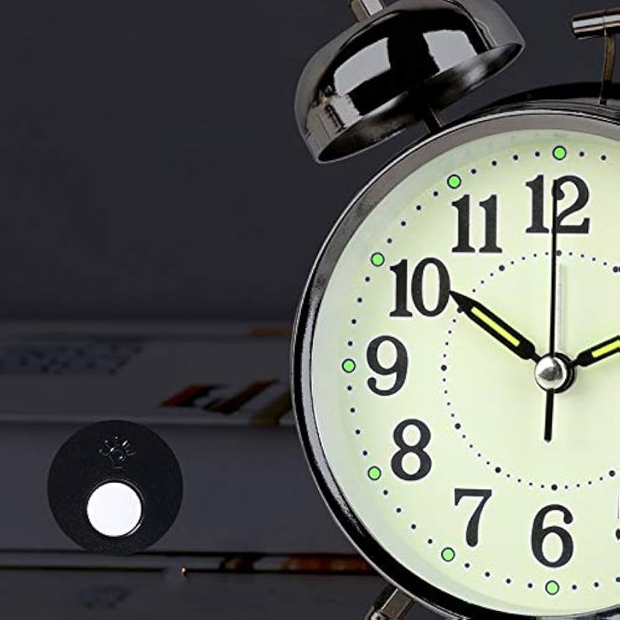 Amazon.co.jp: 目覚まし時計 4インチ サイレントクォーツ