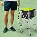 Lineslife Tennis Ball Hopper, Pickleball Hopper Basket with 4 Wheels & Brakes, Foldable Detachable Oxford Bag, Holds 180 Tennis/160 Pickleballs, Ideal for Training & Outdoor Sports