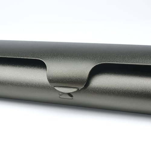 Image of Marsrut Slim Eyeglass Case, Metal Aluminum Eyeglass Hard Shell, Thin Light Matte Spectacle Glasses Cases for Nearsighted Men Women (Dark Green-Grey)