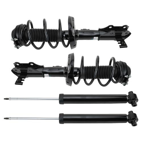 Image of TRQ Front and Rear Complete Strut Assembly & Shock Absorber Kit Complete Strut & Coil Spring Assembly Compatible with 2018-2022 Chevrolet Equinox 2018-2021 GMC Terrain