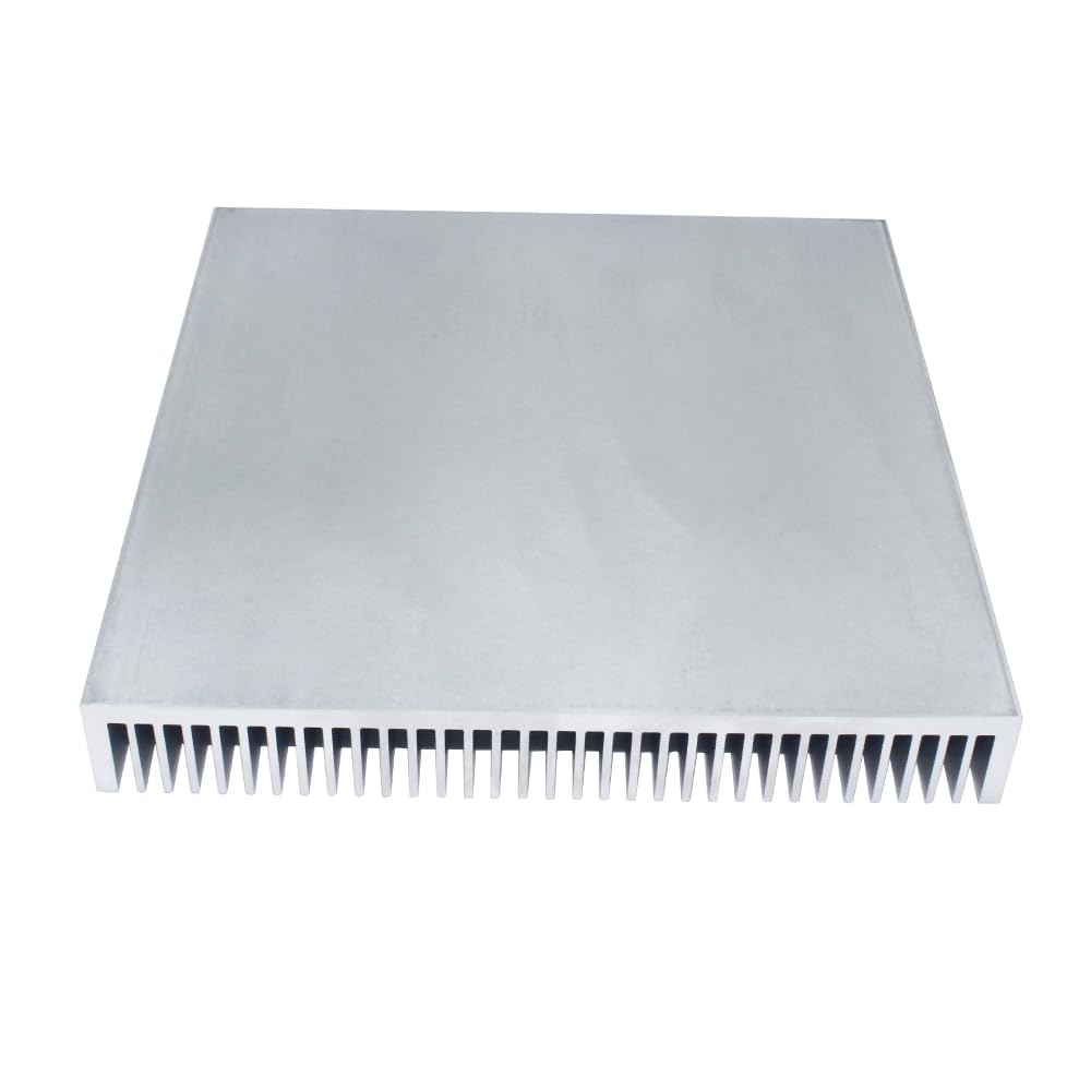 Grande dissipatore di calore in alluminio, 200 x 200 x 28 mm, per chip LED, amplificatore di potenza LCD elettronico, dissipazione del calore