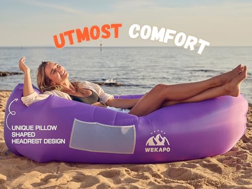 image for WEKAPO Inflatable Couch Air Lounger Chair - Camping & Beach Accessorie