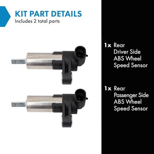 TRQ Rear ABS Wheel Speed Sensor Set Compatible with 2010-2017 Chevrolet Express 2500, 3500, 4500 GMC Savana 2500, 3500, 4500 by TRQ - Image 2