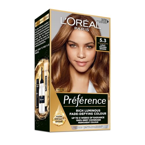 L'Oreal Paris Préférence Permanent Hair Colour - 5.3 Light Golden Brown