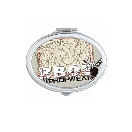 Miroir de maquillage nomade pour sac à main avec motif graffiti street art idéal en voyage