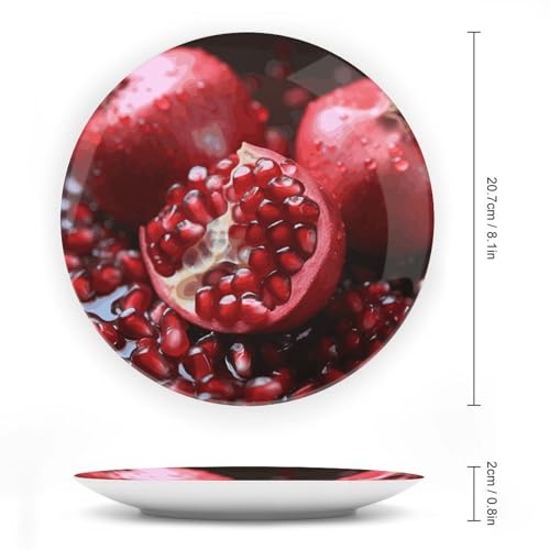 Plato decorativo de cerámica personalizado para regalo con soporte vertical de mesa 3