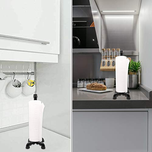 Soporte de pie industrial Mincool negro para toallas de papel 5