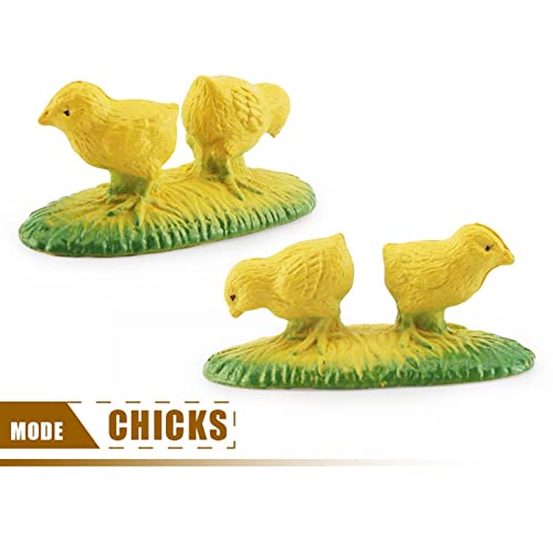 Corset 5 Pcs Tierfiguren auf dem Bauernhof - 12 Stück Bauernhoffiguren Tierspielzeug,Realistisches Bauernhof-Spielset… – Bild 6