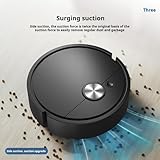 Smart Robotic Vacuum Cleaner, 3-in-1 Automatic Sweeping, Mopping & Self-Emptying for Hardwood Floors, Carpets & Pet Hair (Black) - Image 3